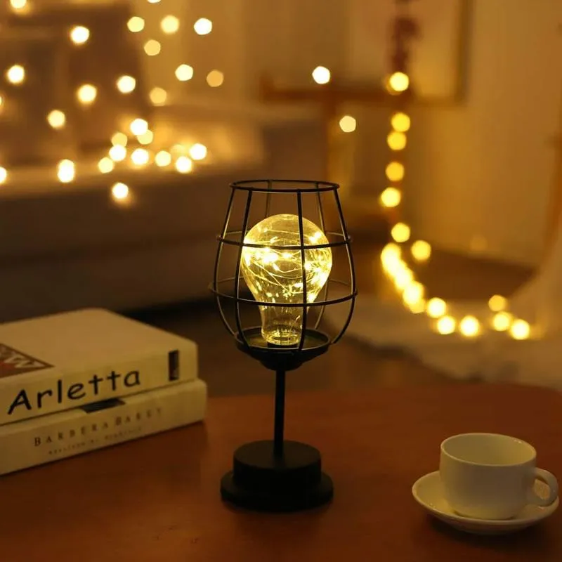 Modern Iron Basket Cage Style Night Light PB-2