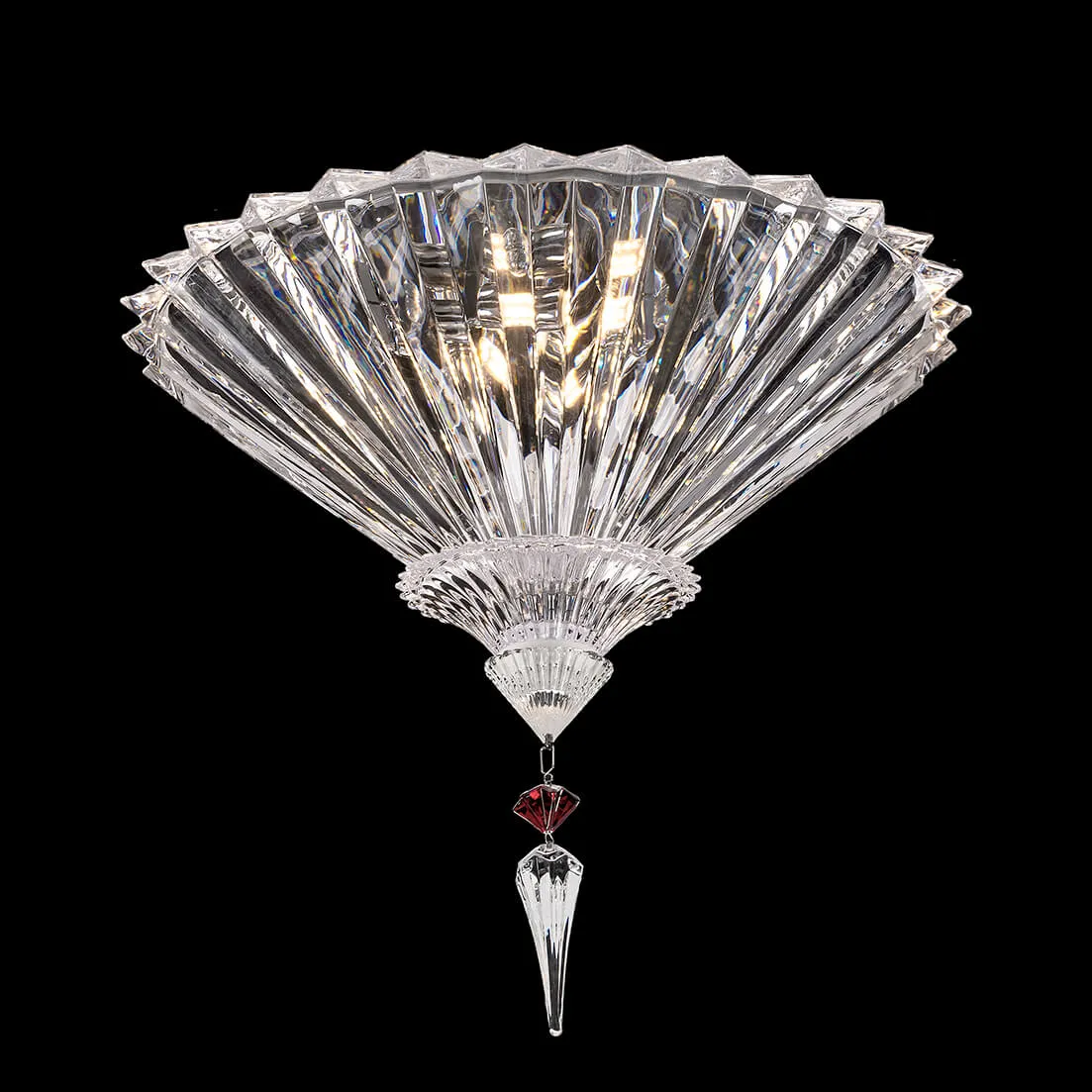 Modern Oriental Classical Flush Mounted Crystal Chandelier