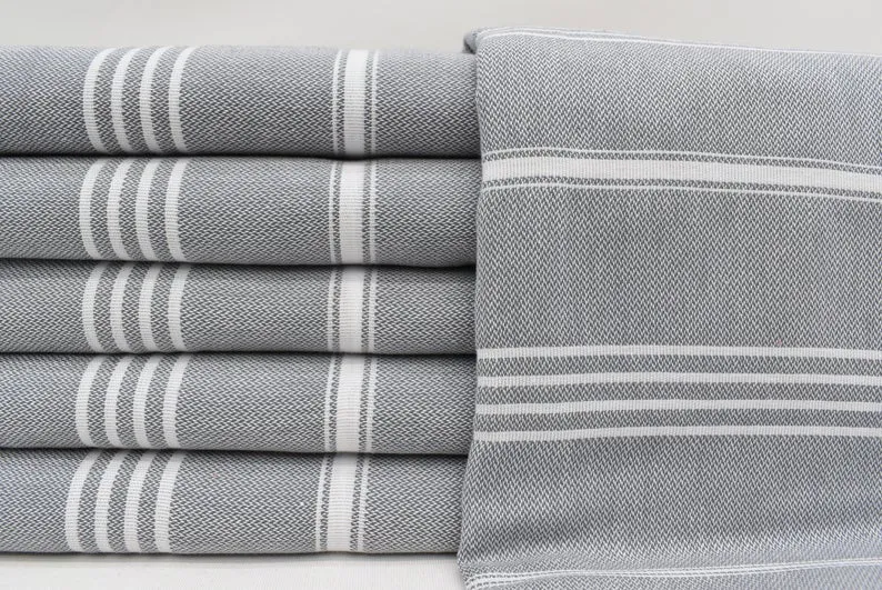 MONACO GRAY TURKISH TOWEL