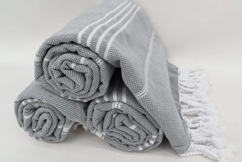 MONACO GRAY TURKISH TOWEL