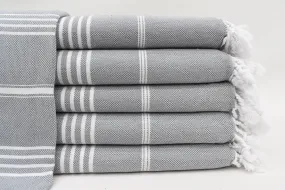 MONACO GRAY TURKISH TOWEL