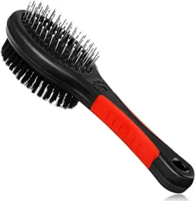 MY PET VET STORE. 06 Double Sided Dog Brush - Pins and Bristle Two-Sided Pet Brush for Detangling and Loose Hair Brand,101 F