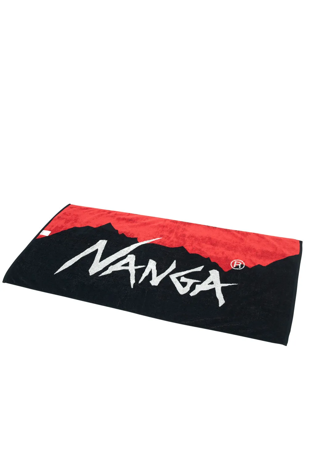 Nanga Logo Bath Towel - Red/Black