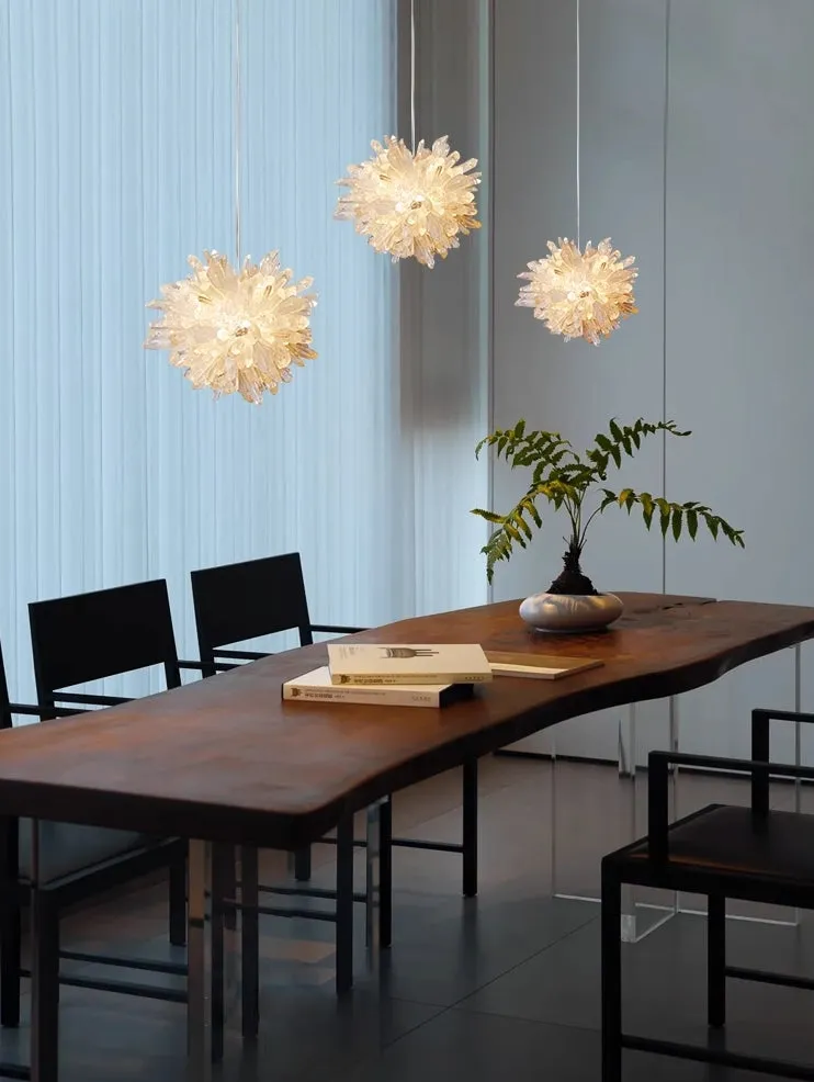 Natural Crystal Cluster Ambient Pendant Light