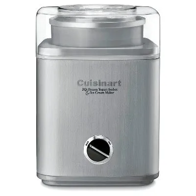 New - Cuisinart Pure Indulgence 2qt Frozen Yogurt-Sorbet & Ice Cream Maker - Chrome - ICE-30BCP1