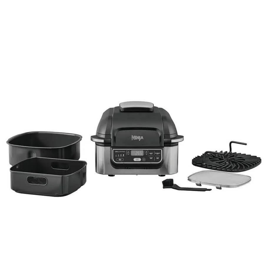 Ninja AG301UK Foodi Health Grill & Air Fryer  Black/Stainless Steel