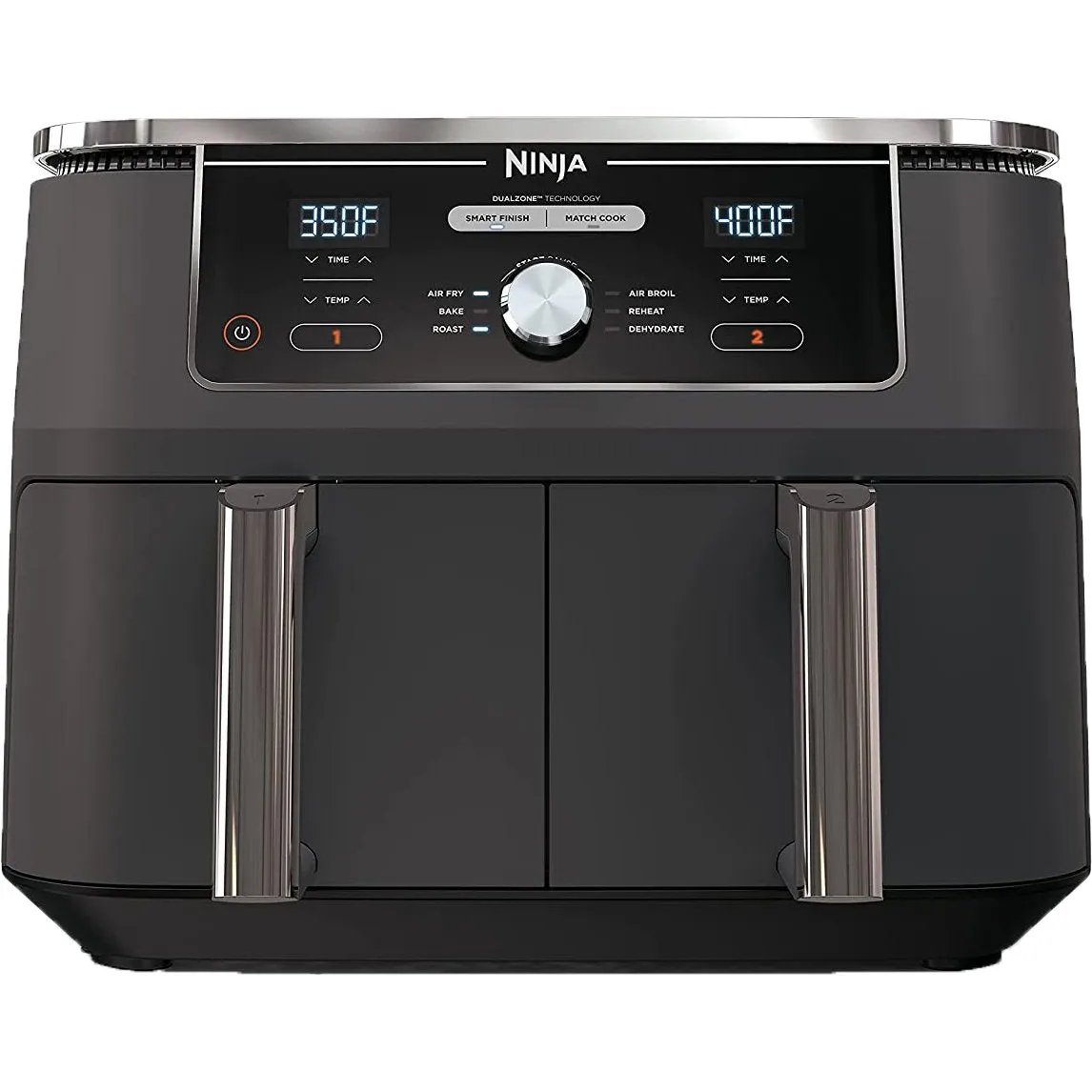 Ninja DZ401 Foodi 6-in-1 10-qt. XL 2-Basket Air Fryer - Refurbished