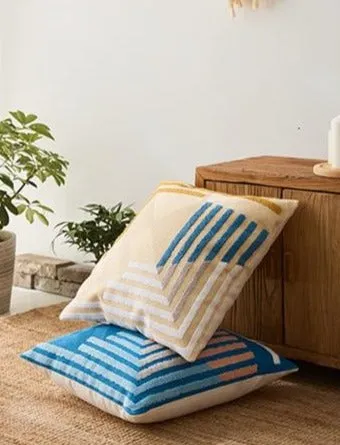 Offset Striped Pillowcase