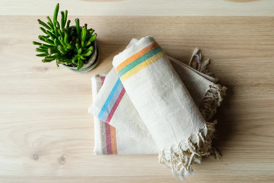 Olive Linen Hand Towel