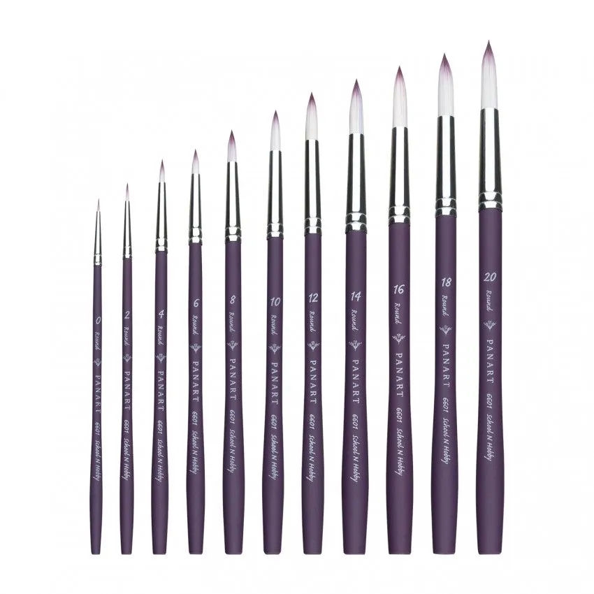 PANART TWO TONE SYNTHETIC SH BRUSH SET R-0,4 F-2,6