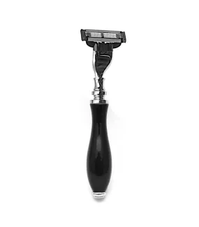 Parker - 111B-M3 Mach3 Compatible Razor, Black Resin Handle