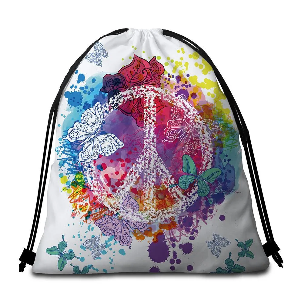 Peace on the Beach* Towel   Backpack