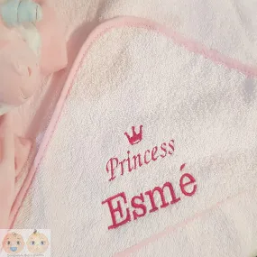 Personalised Pink Hooded Wrap Towel