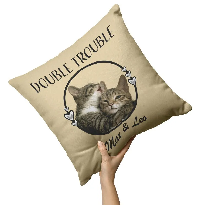 Personalized Cat Pillowcases With Names And Cats Photo