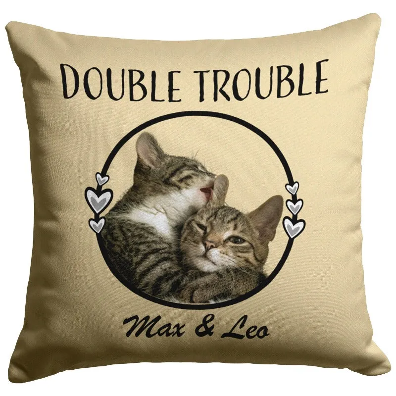 Personalized Cat Pillowcases With Names And Cats Photo