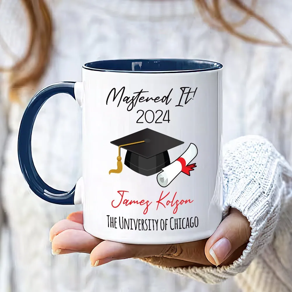 Personalized Graduation Mug, Graduation Gift, Custom Name, University Academics, Bachelor/Master/Degree Gift, Doctor, Nurse, Engineer Gift