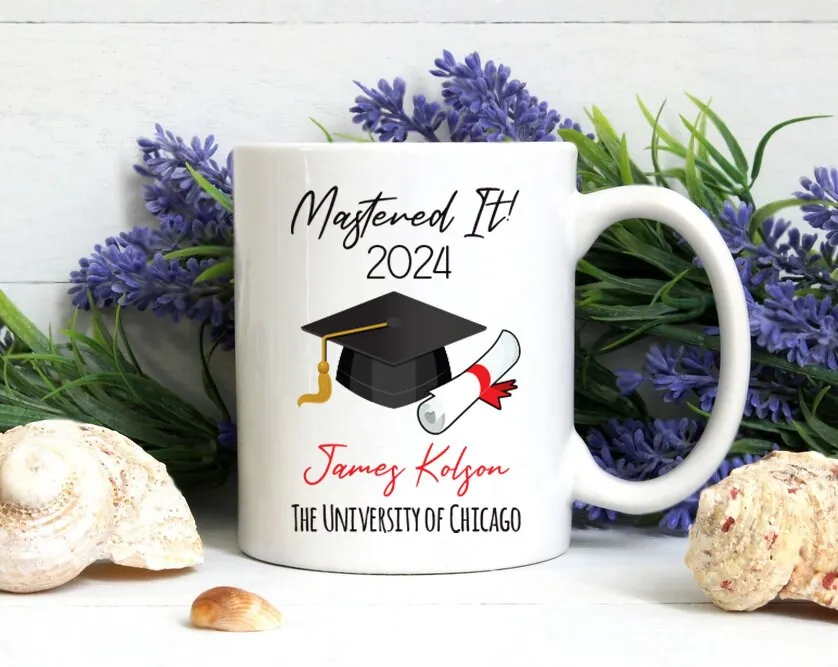 Personalized Graduation Mug, Graduation Gift, Custom Name, University Academics, Bachelor/Master/Degree Gift, Doctor, Nurse, Engineer Gift