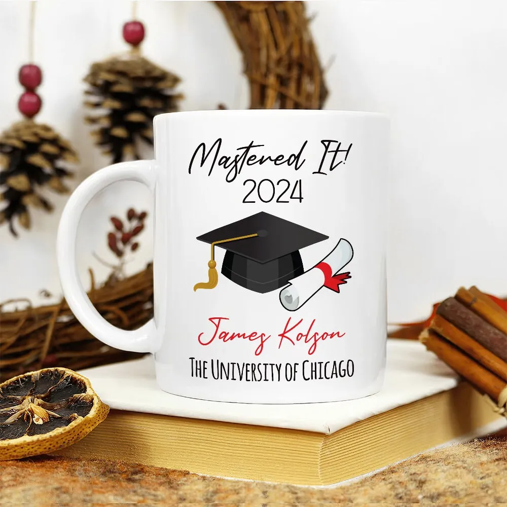 Personalized Graduation Mug, Graduation Gift, Custom Name, University Academics, Bachelor/Master/Degree Gift, Doctor, Nurse, Engineer Gift