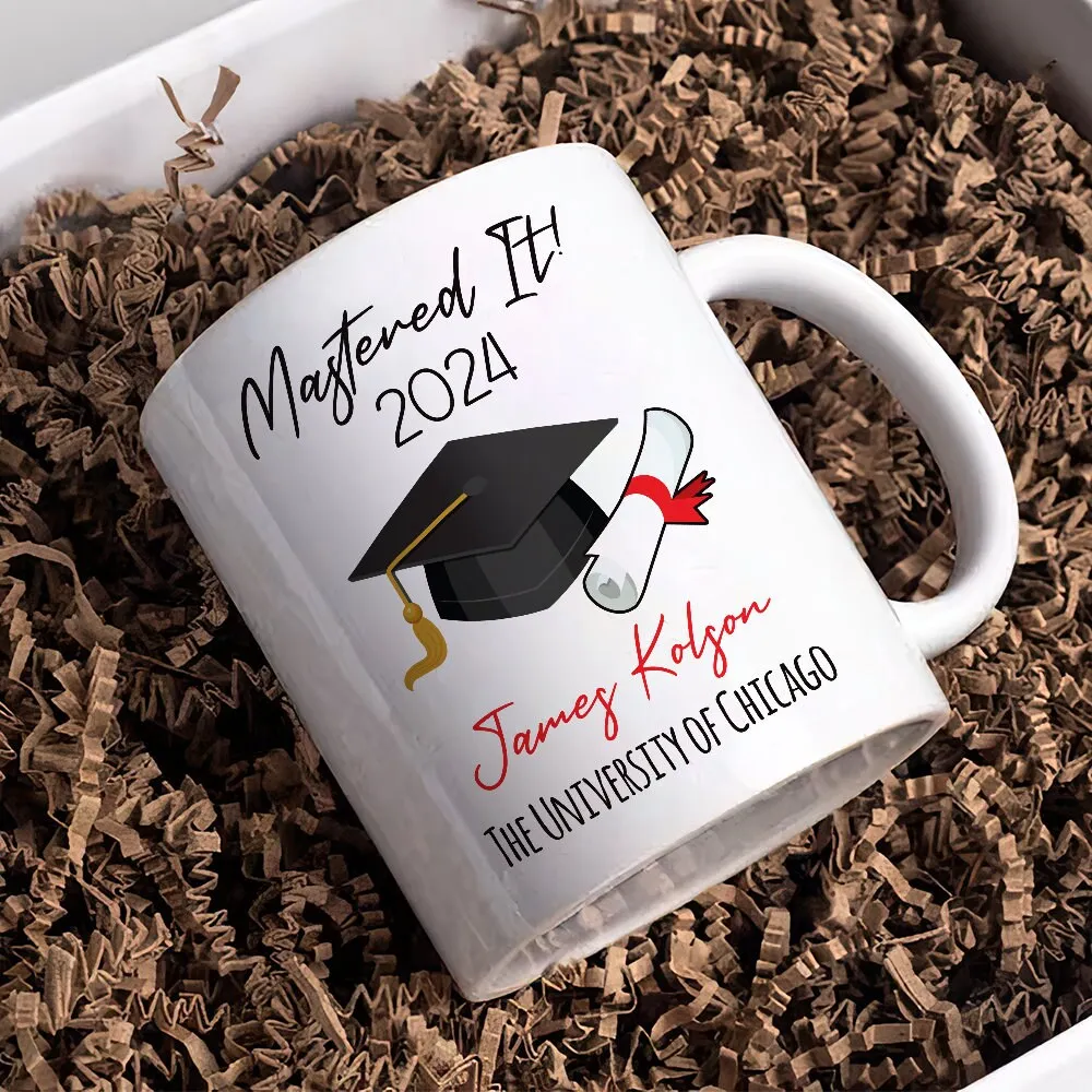 Personalized Graduation Mug, Graduation Gift, Custom Name, University Academics, Bachelor/Master/Degree Gift, Doctor, Nurse, Engineer Gift