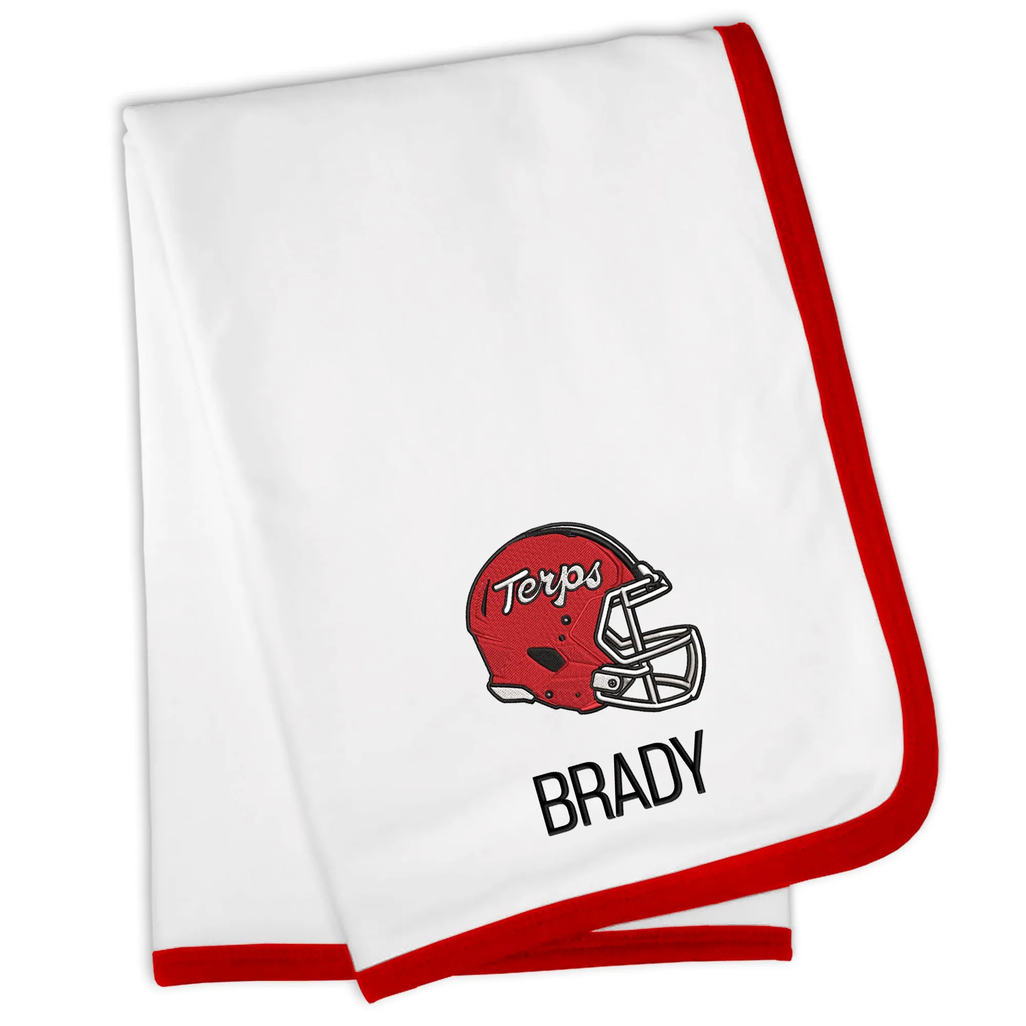 Personalized Maryland Terrapins Helmet Blanket