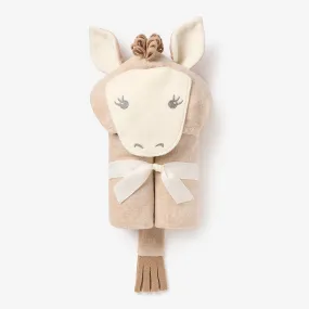 Pony Hooded Baby Bath Wrap