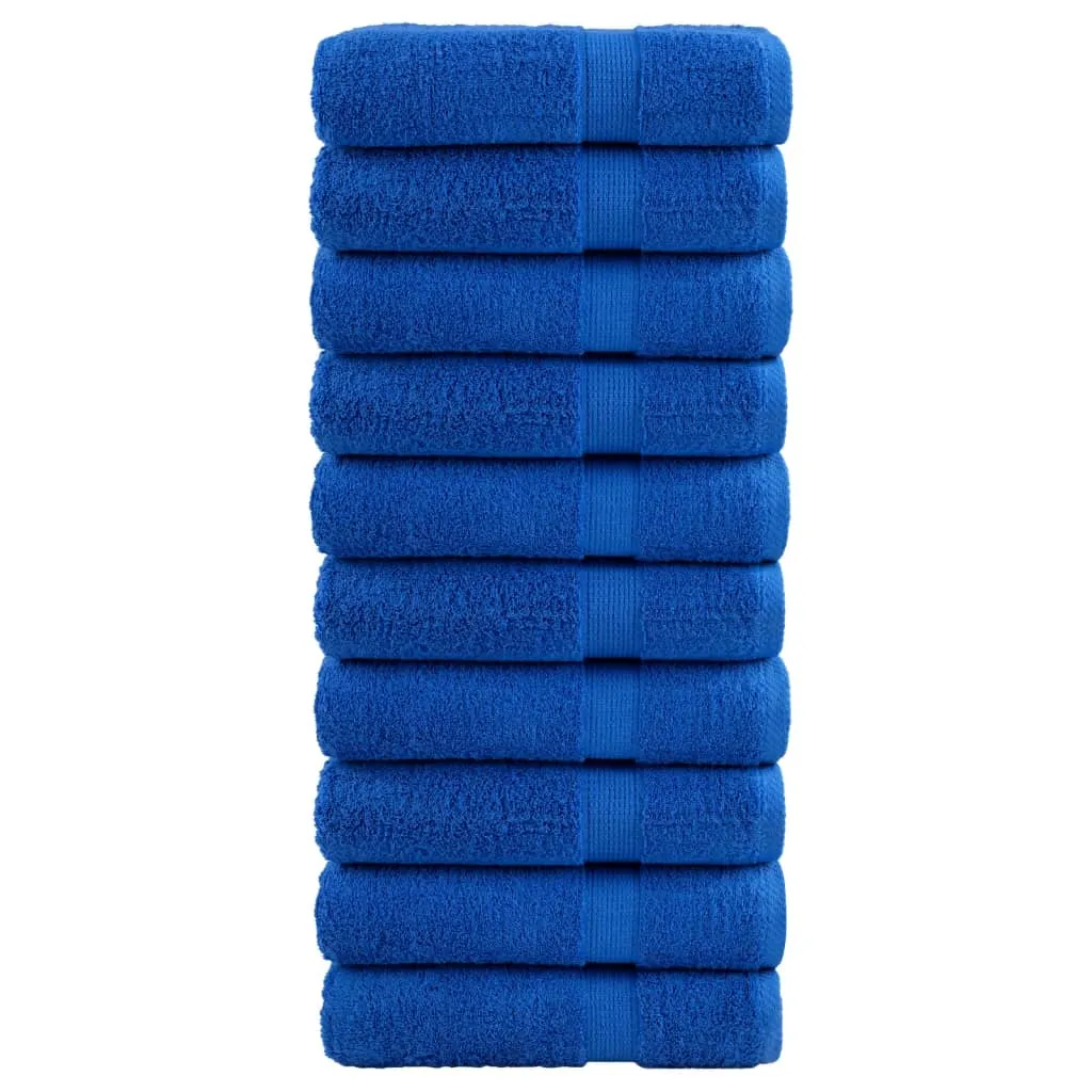 Premium Bath Towels SOLUND 10pcs Blue 100x150cm 600gsm