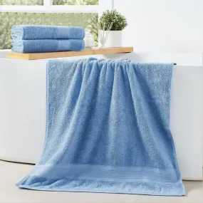 Premium Light Blue Pack of 2  600gsm High Quality Cotton Bath Towel 70x140cm