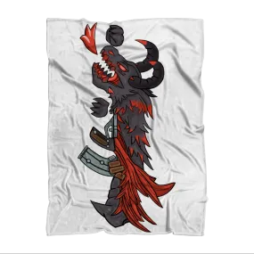 Red Dragon Gun Sublimation Throw Blanket