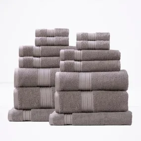 Renee Taylor Brentwood Low Twist 14 Piece Whisper Towel Pack