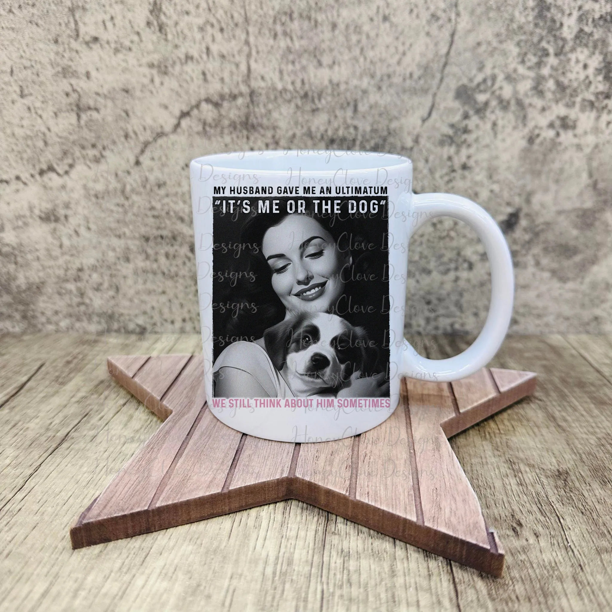 Retro Husband V Dog Mug