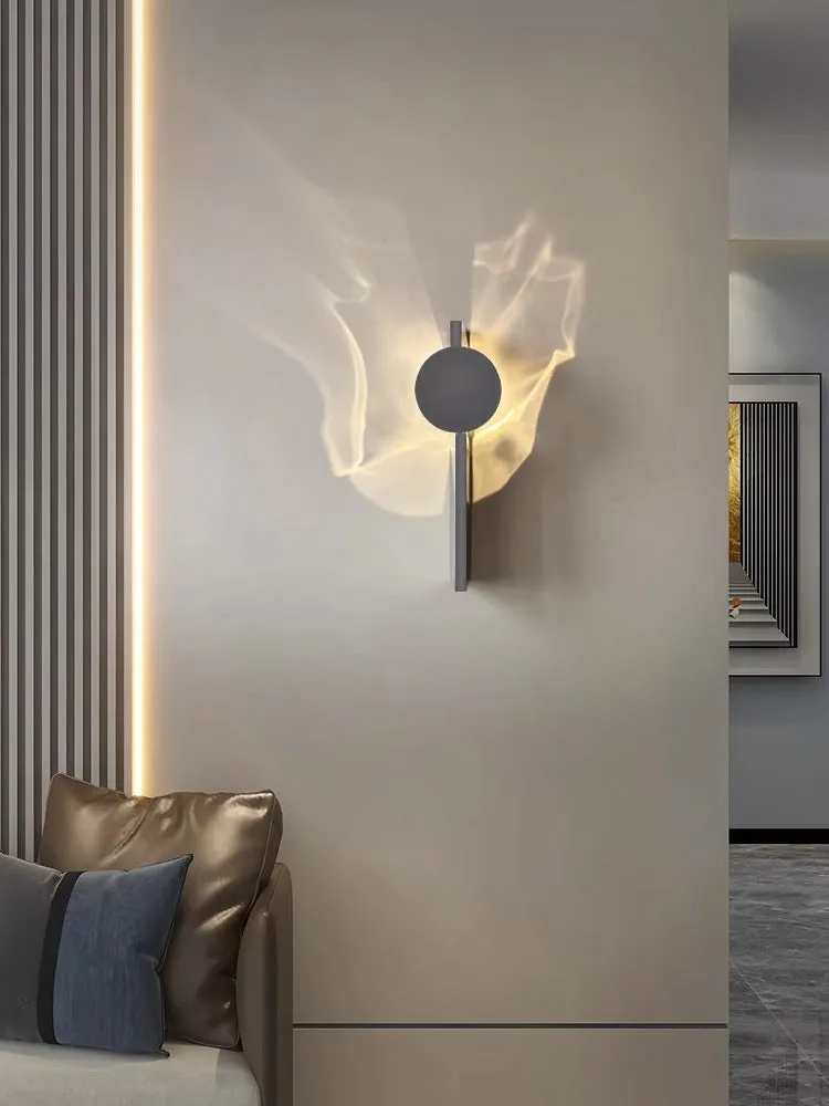 Ripple Rotating Ambient Wall Sconce for Bedroom