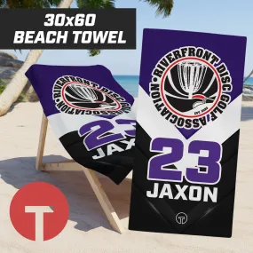 Riverfront Disc Golf - 30"x60" Beach Towel