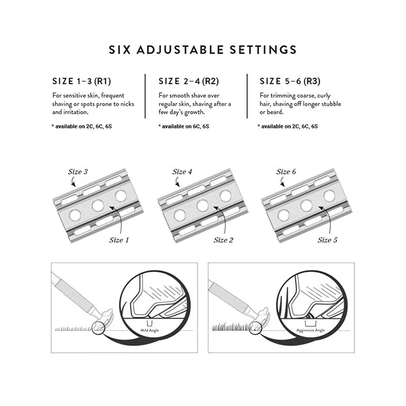 Rockwell Razors - 6C Razor, White Chrome