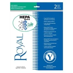 ROYAL TYPE Y HEPA BAGS 2PK #AR10145