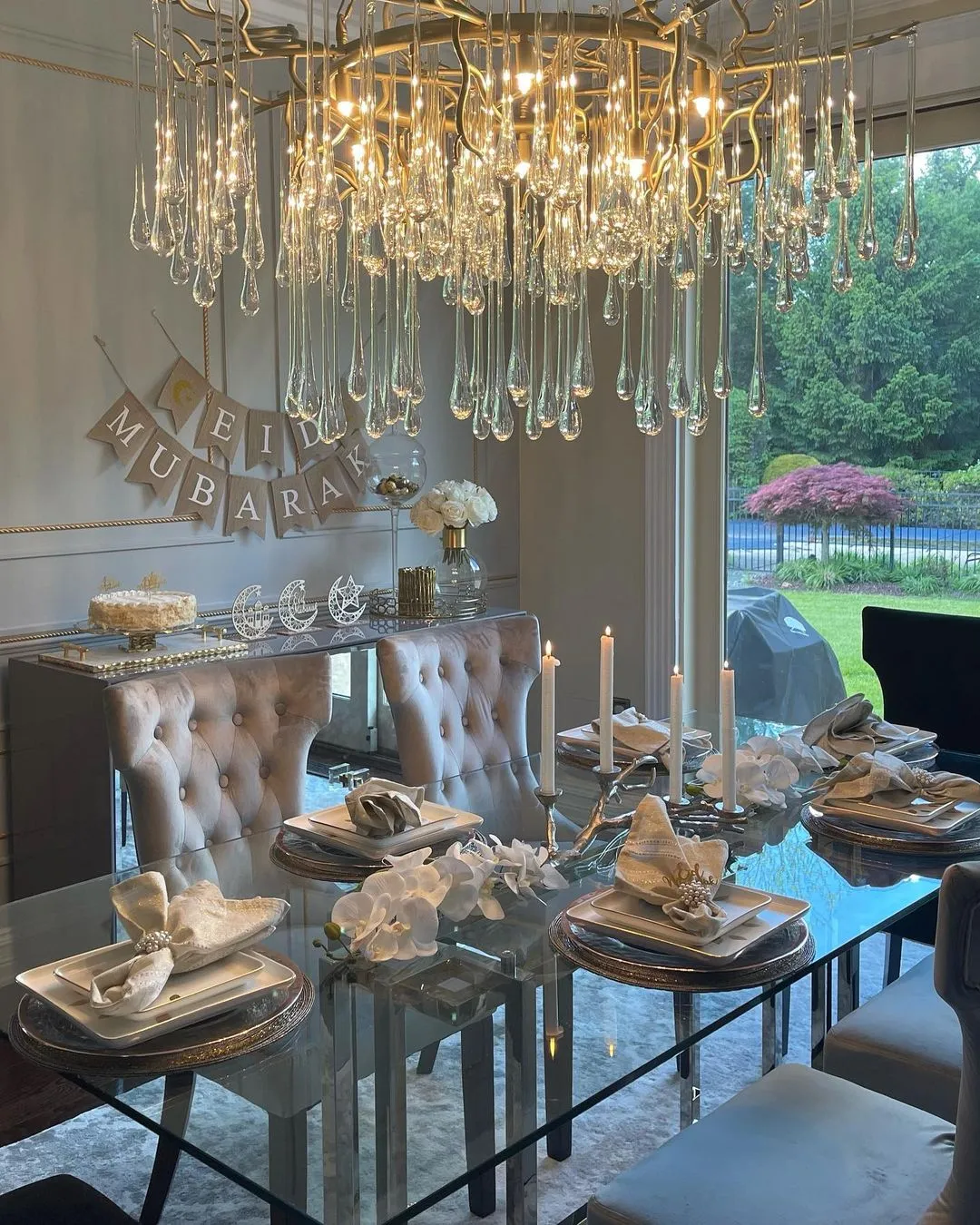 Rylight Luxury Branch Crystal Chandelier in Gold Finish