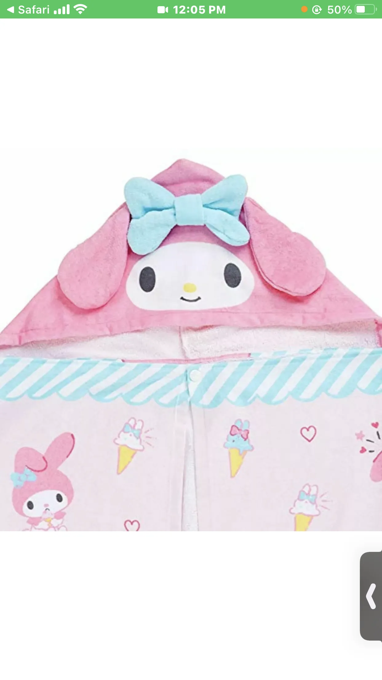 Sanrio Character Bath Towel with Hood