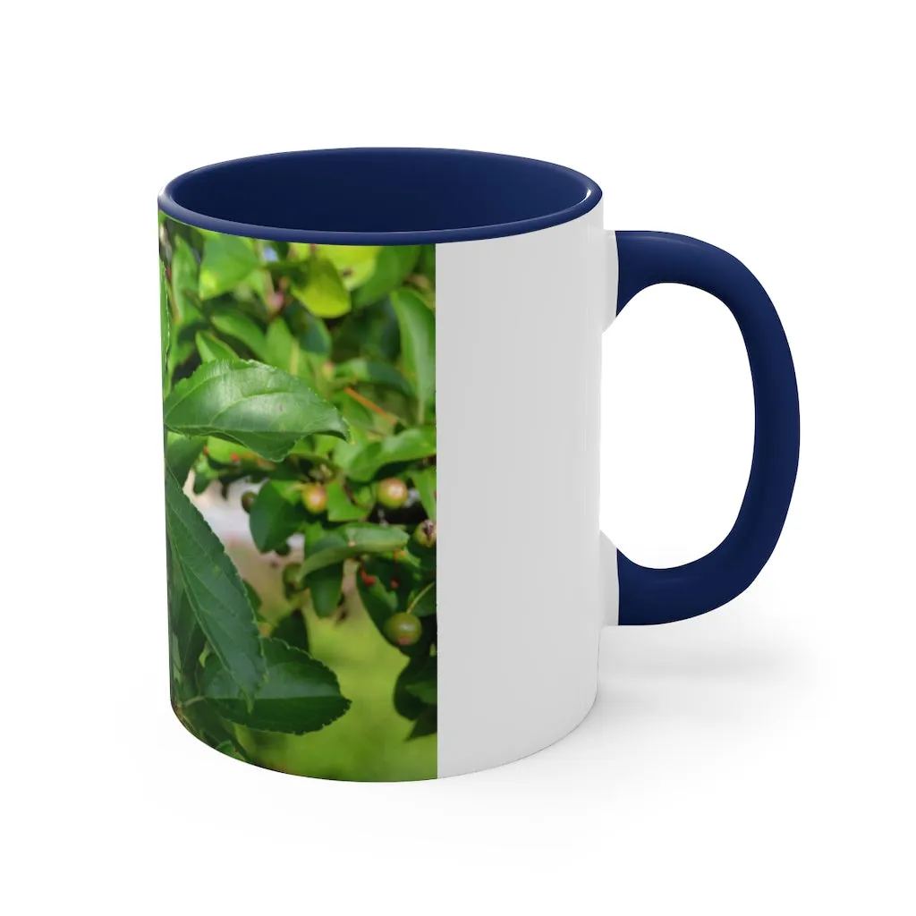 Seeds and Green Leaves Accent Coffee Mug, 11oz