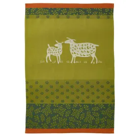 Sheep (Mouton) French Jacquard Cotton Dish Towel by Coucke