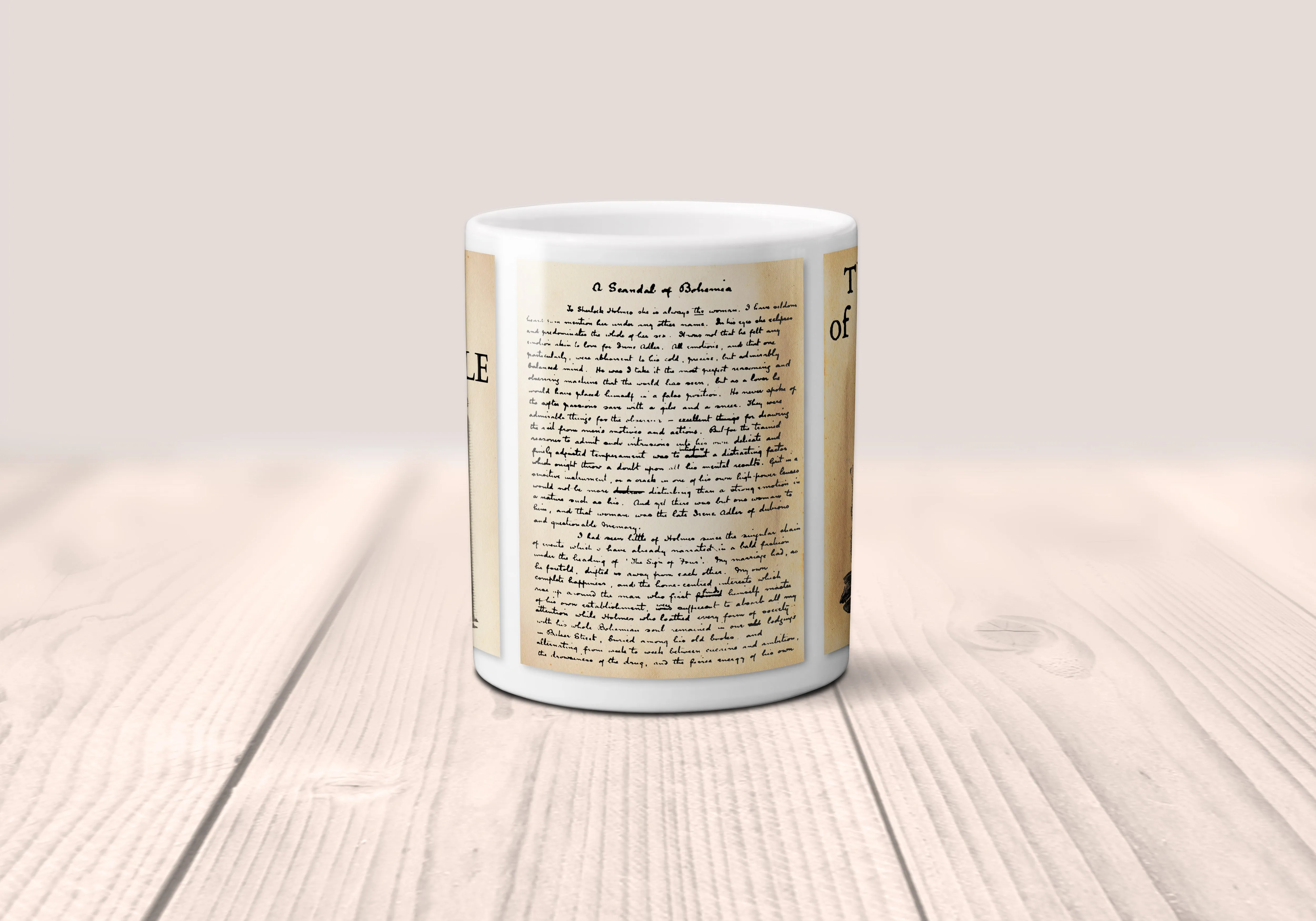 Sherlock Holmes Mug, The Adventures of Sherlock Holmes by Arthur Conan Doyle Mug, Bookish Gift for Men, Literary Gift Mug, Bookish Gift