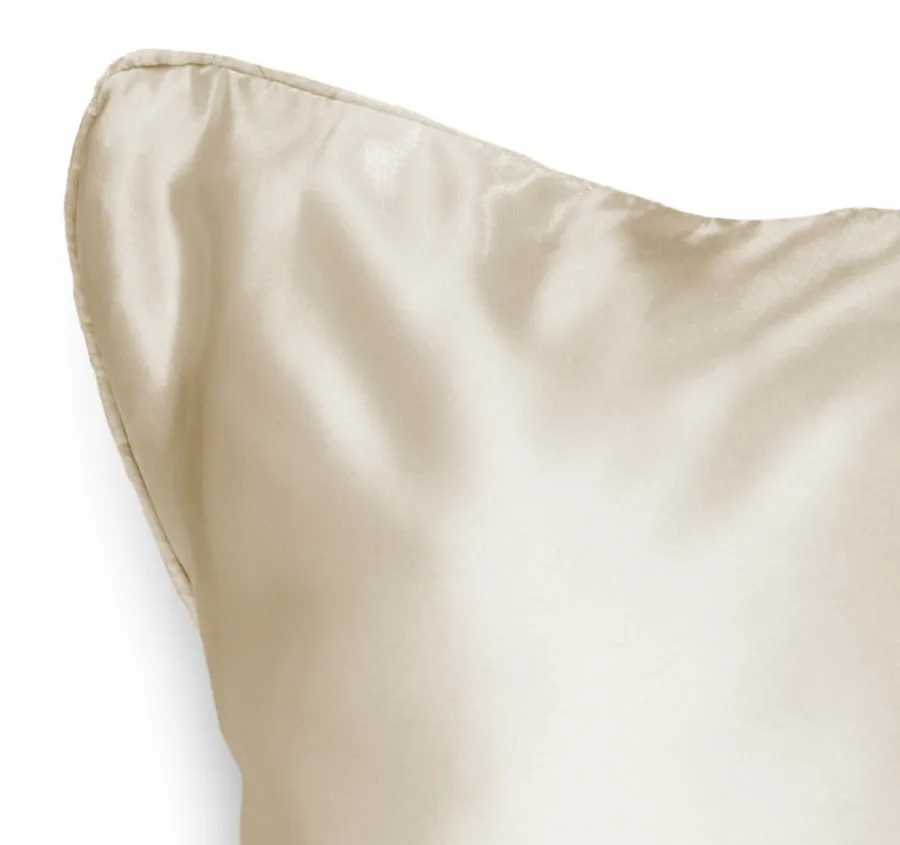 Silk Pillowcase and Eye Mask Set Ivory Dreams