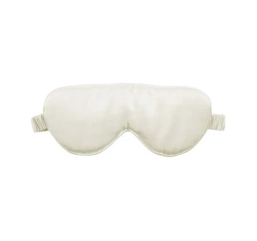 Silk Pillowcase and Eye Mask Set Ivory Dreams