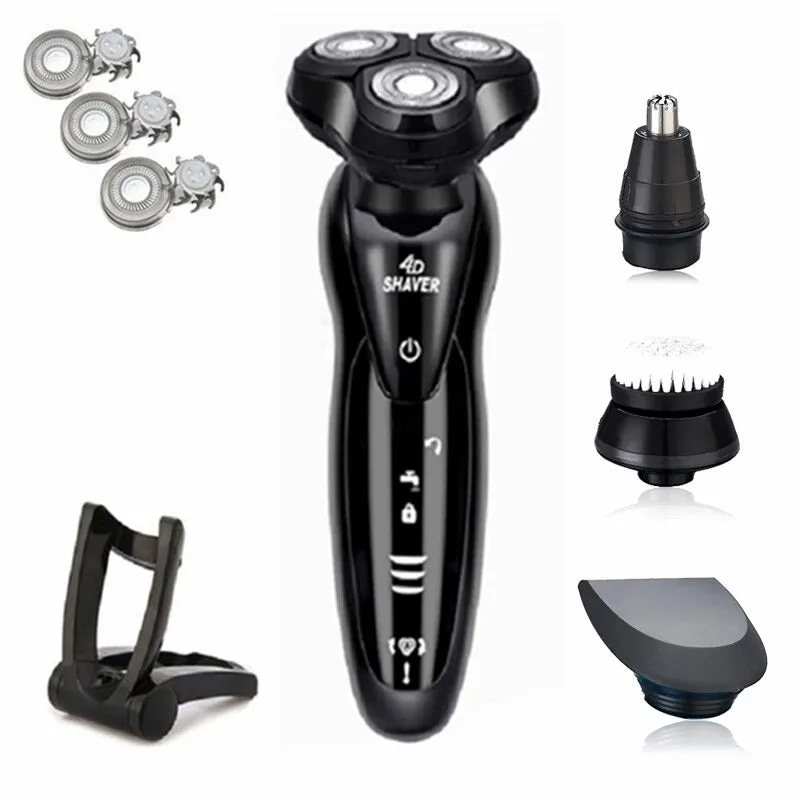 Silver PRO Head and Face Shaver (USB Charging Cable)