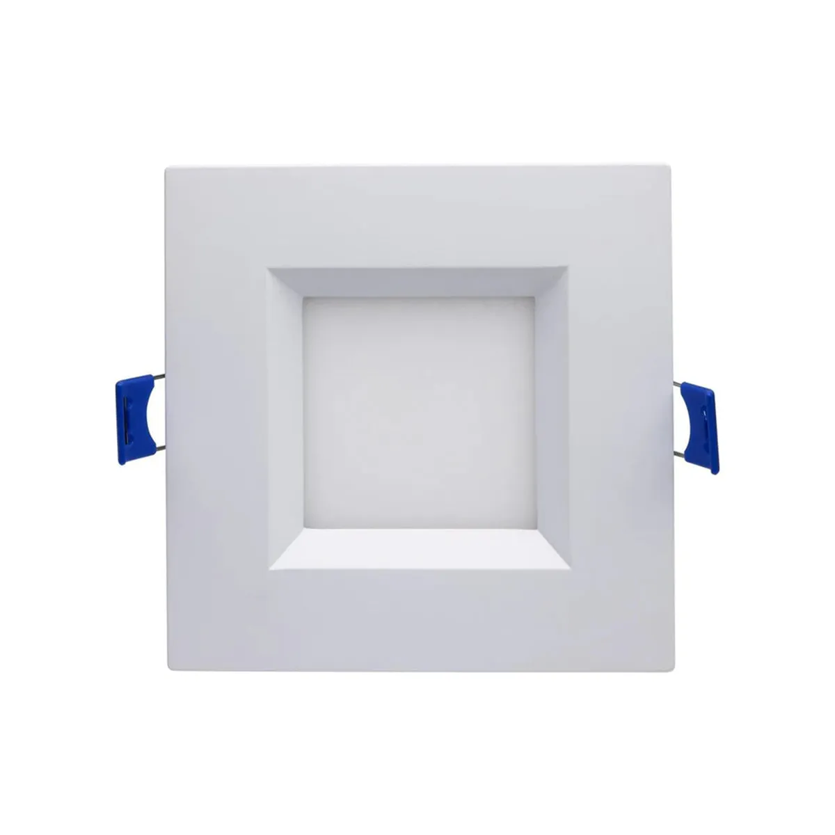 Slim Fit 4 Inch Square Canless LED Recessed Light, 750 Lm, 27K|30K|35K|40K|50K, White Finish