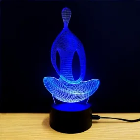 Sparkling Creative Sport 3D LED Lamp Rechargeable RGB Lighting Night Light Gifts