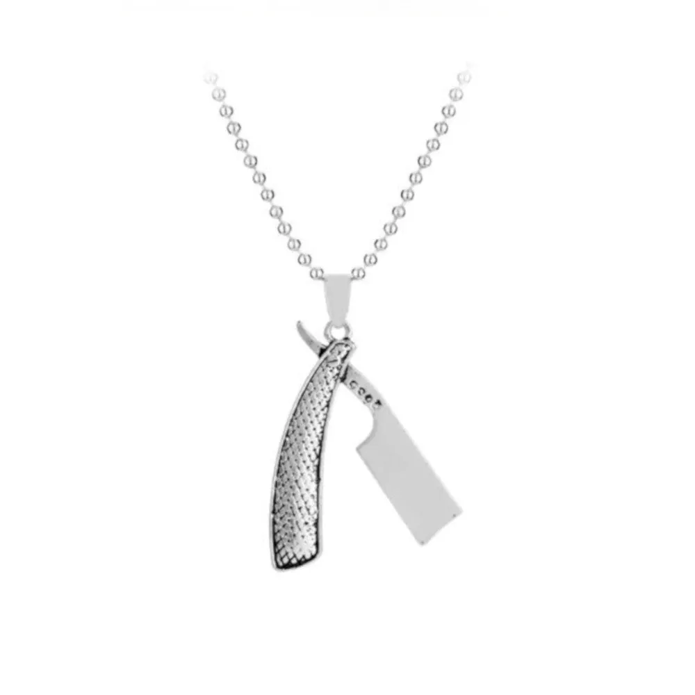 Straight Razor Necklace