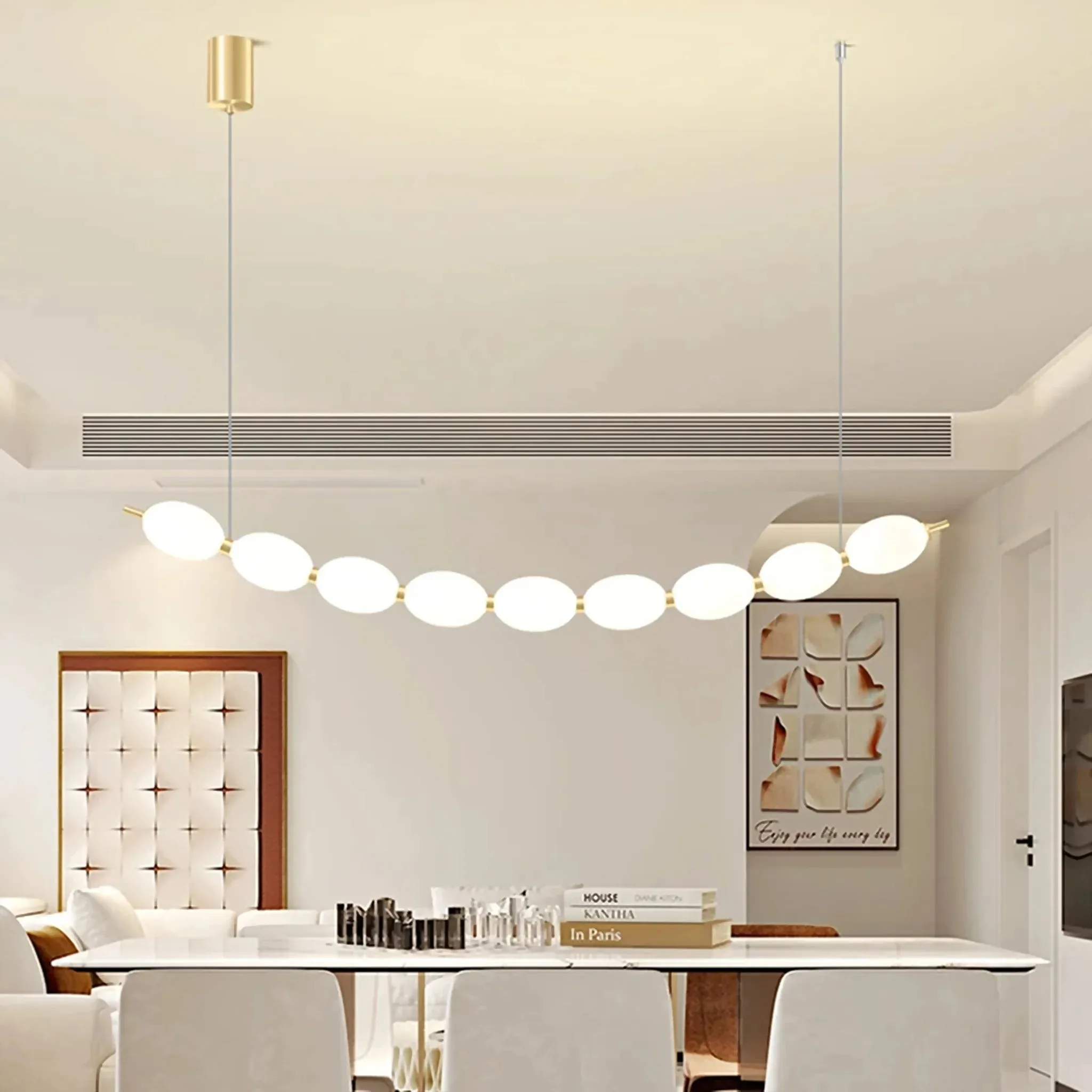 String of Pearls LED Pendant Chandelier