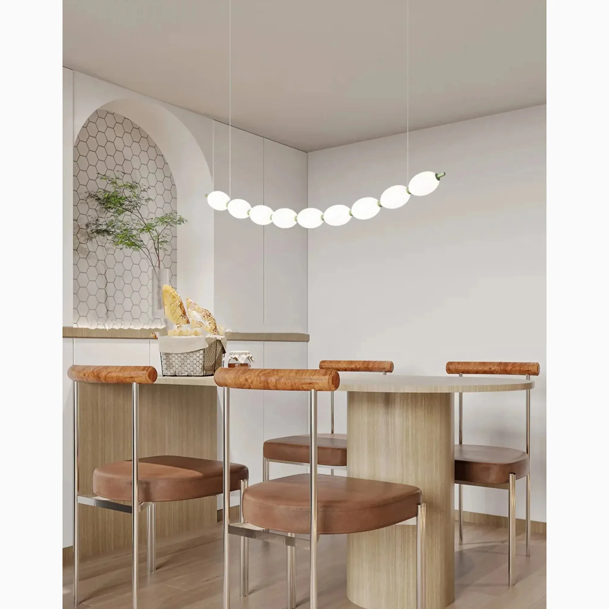 String of Pearls LED Pendant Chandelier