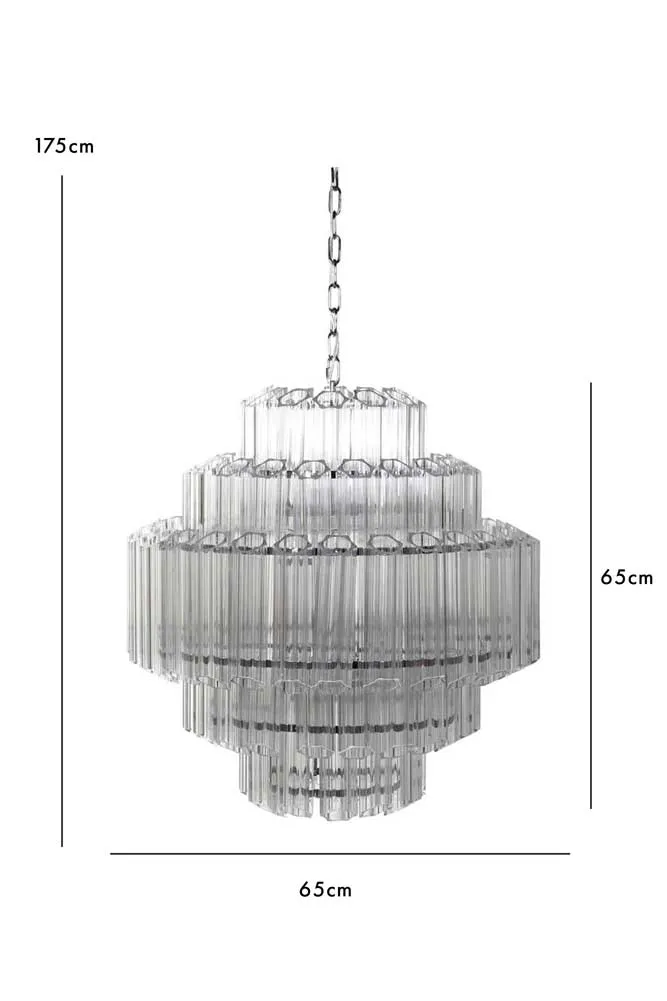 Stunning Art Deco Crystal Chandelier