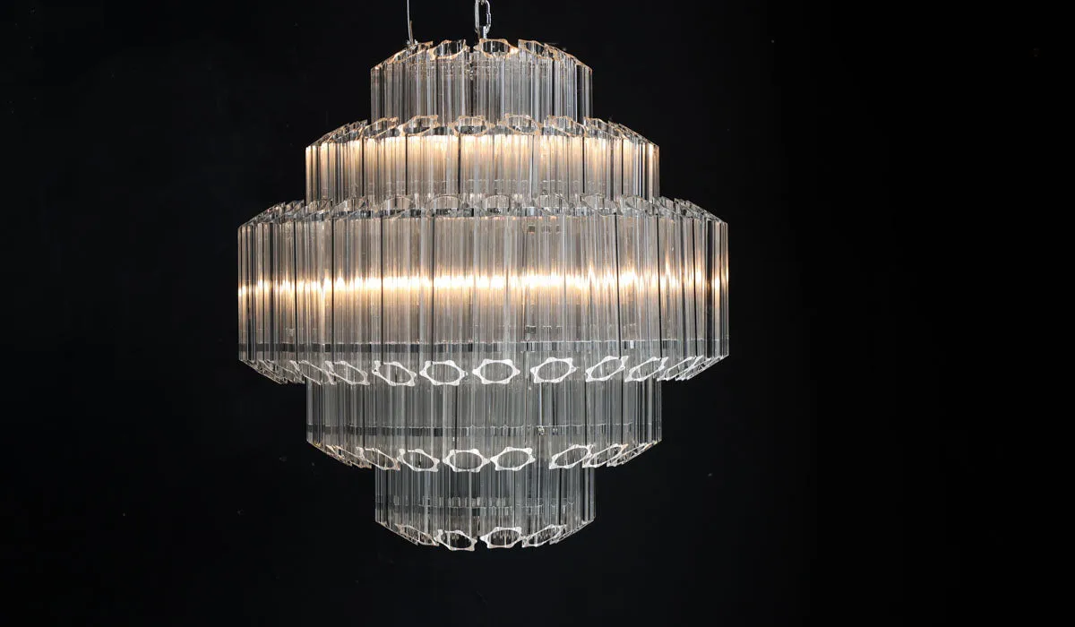 Stunning Art Deco Crystal Chandelier