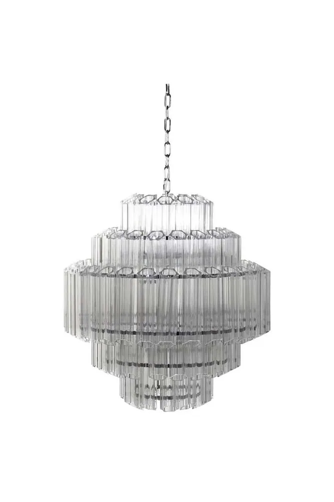 Stunning Art Deco Crystal Chandelier